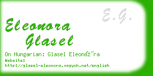 eleonora glasel business card